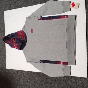 Boys Levi Gray Hoodie Size Medium